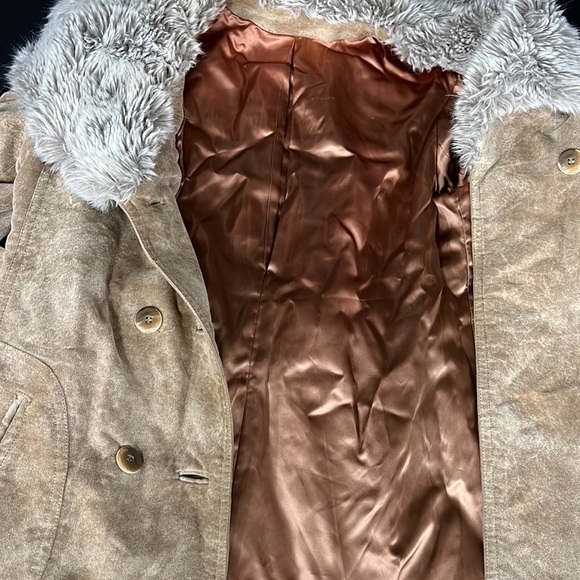 Juli de Roma Vintage Heek Suede Penny Lane Coat Size 16 Made in Holland - Picture 3 of 5